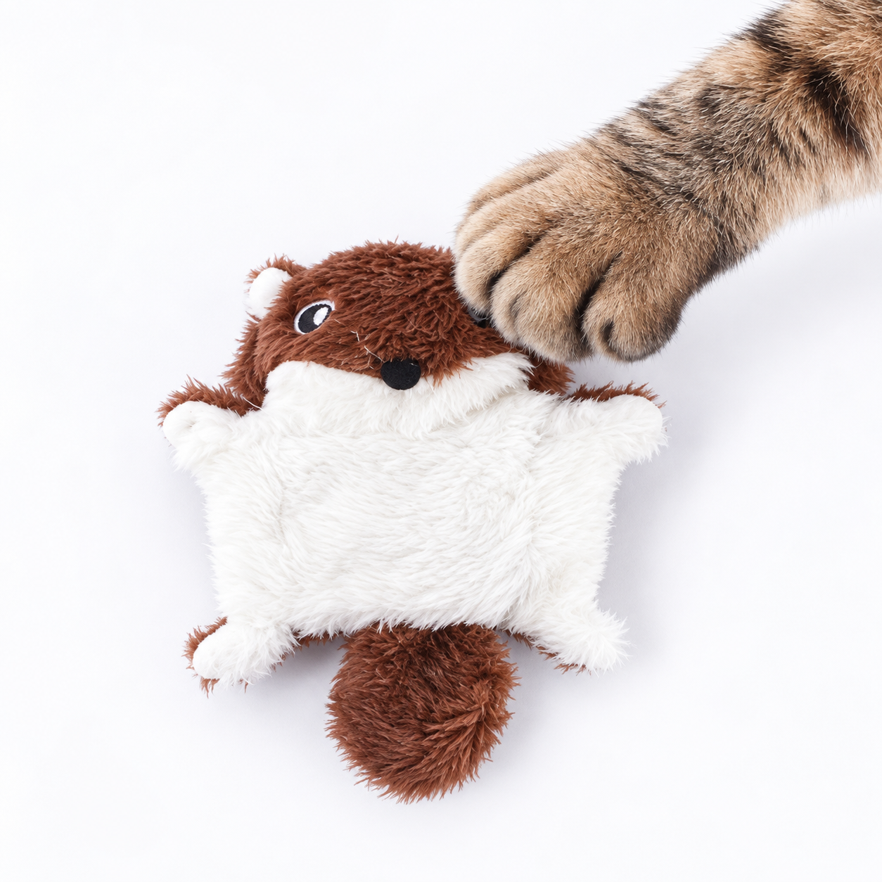 Soft Squeaky Flying Squirrel Cat Toys – Plush Chew & Cuddle Toys
