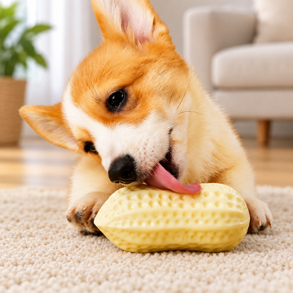 Milk-Scented Squeaky Dog Chew Toy – Textured TPR Dental Toy for Dogs